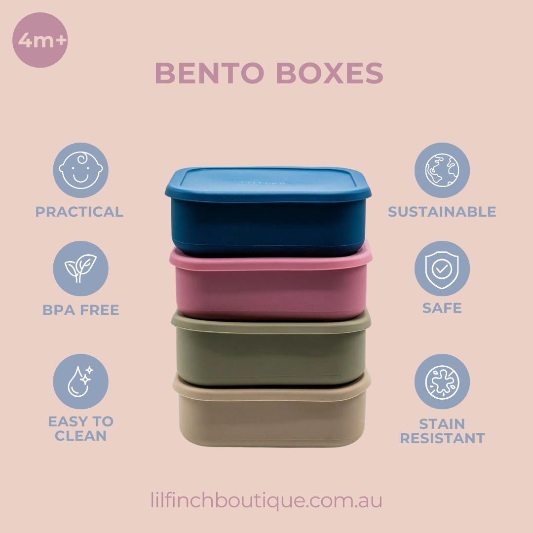 Silicone bento boxes_treats for kids_Silicone preschool treat_silicone school lunch box