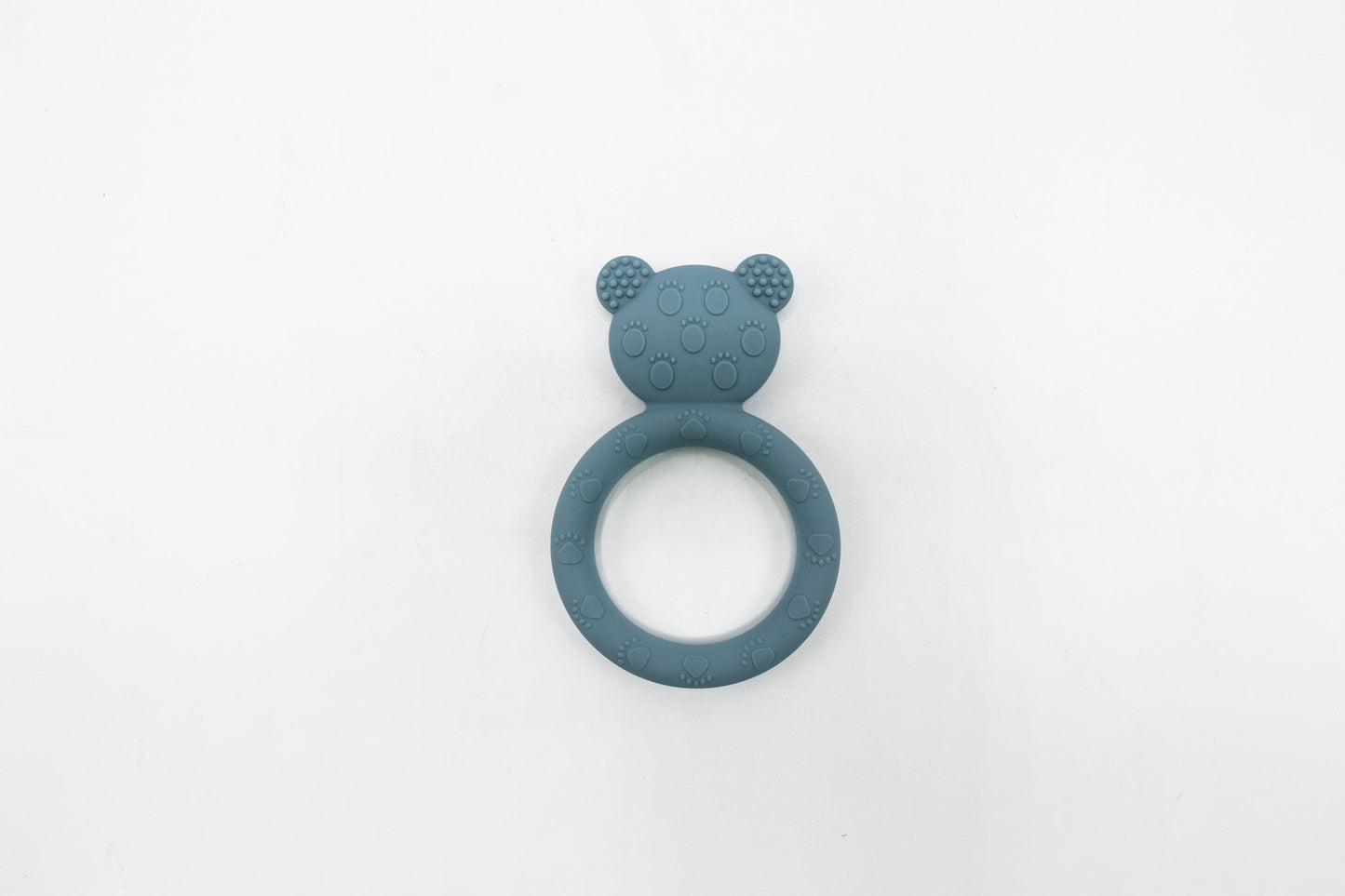 Silicone Bear Teether Blue Back