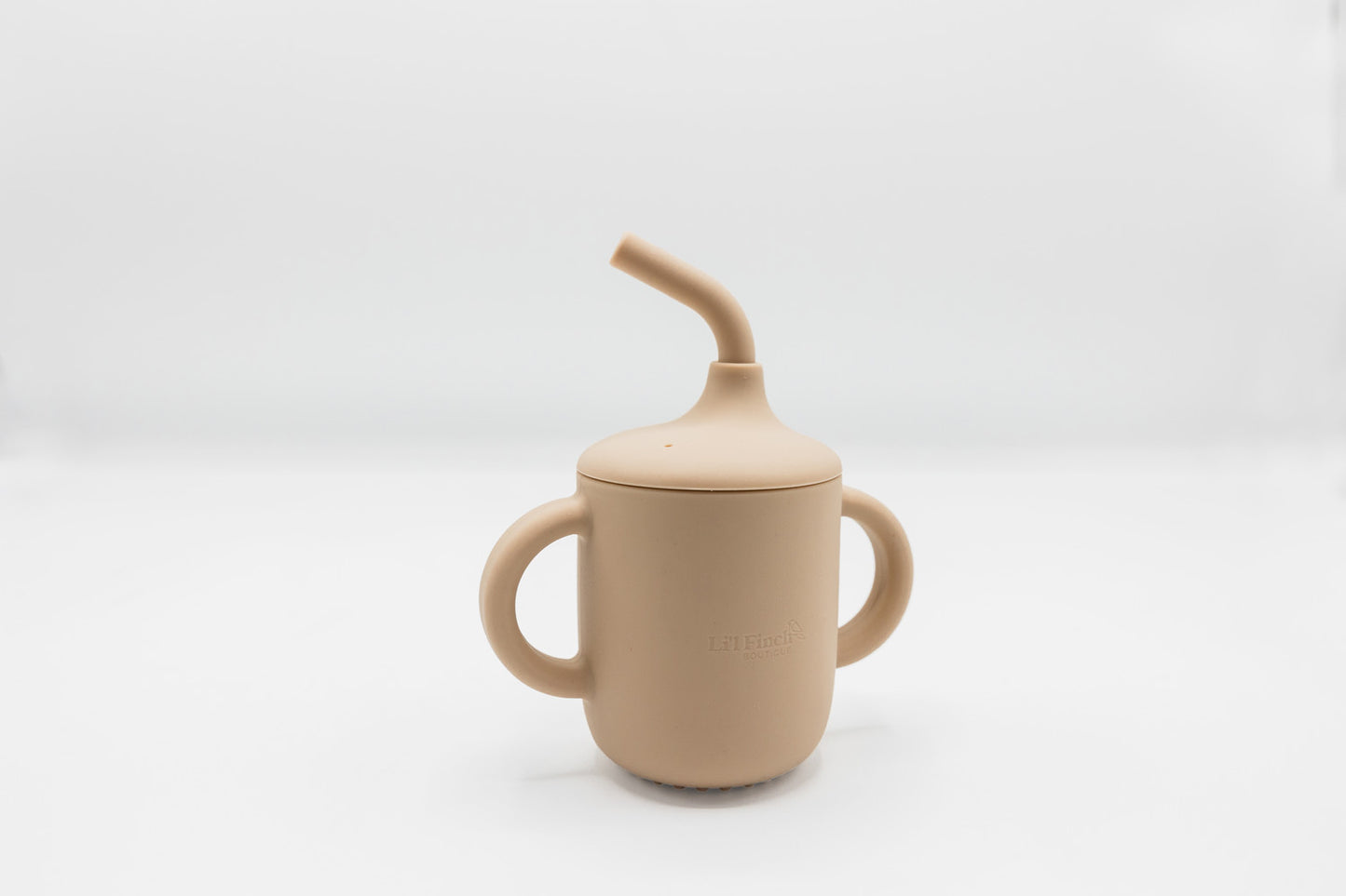 Silicone Sippy Cup with Handles Latte
