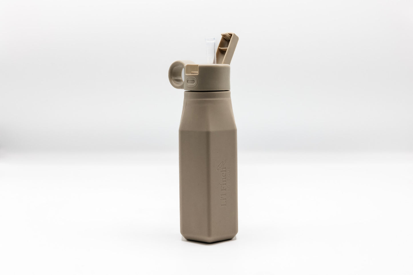 Silicone Water Bottle Almond