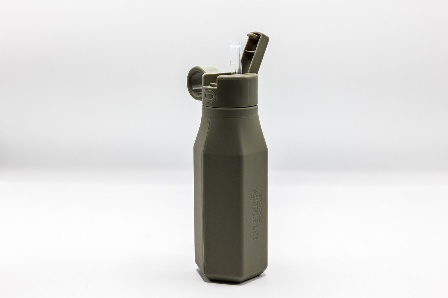 Silicone Water Bottle Olive
