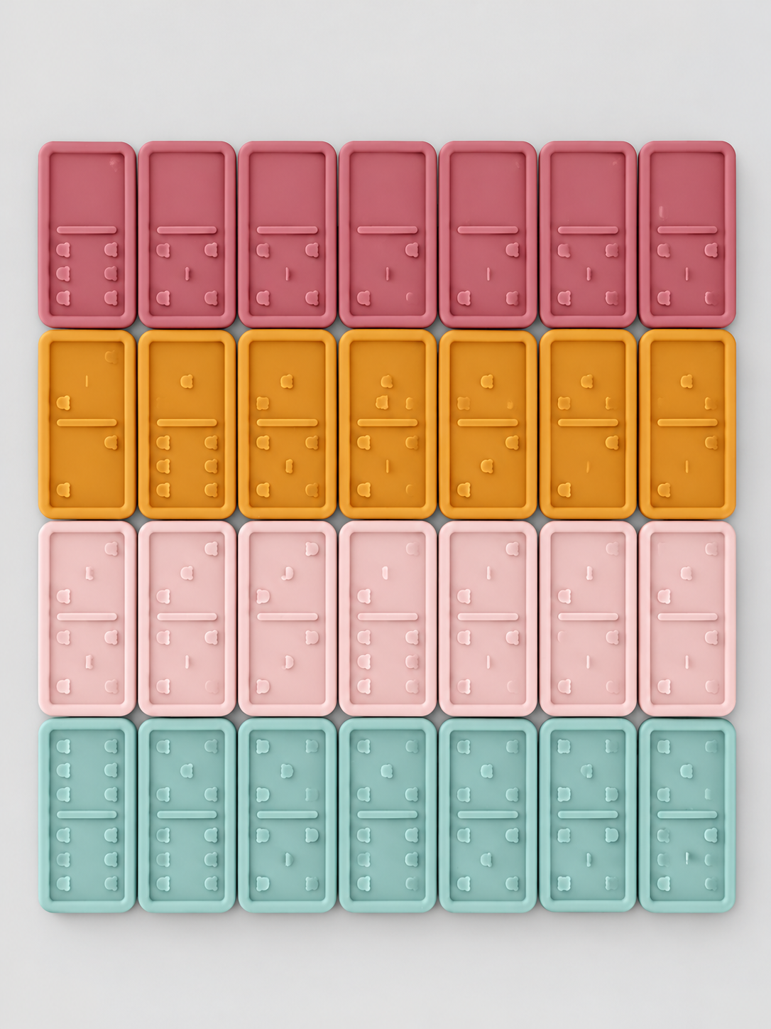 Silicone 28 Piece Dominoes Set for Kids & Toddlers