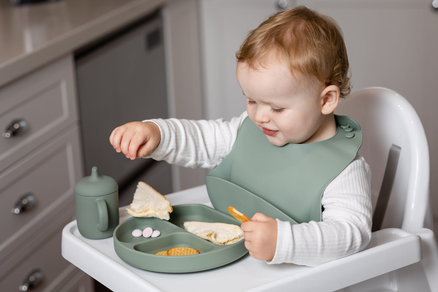 Divider Plate + Cutlery with Suction Base