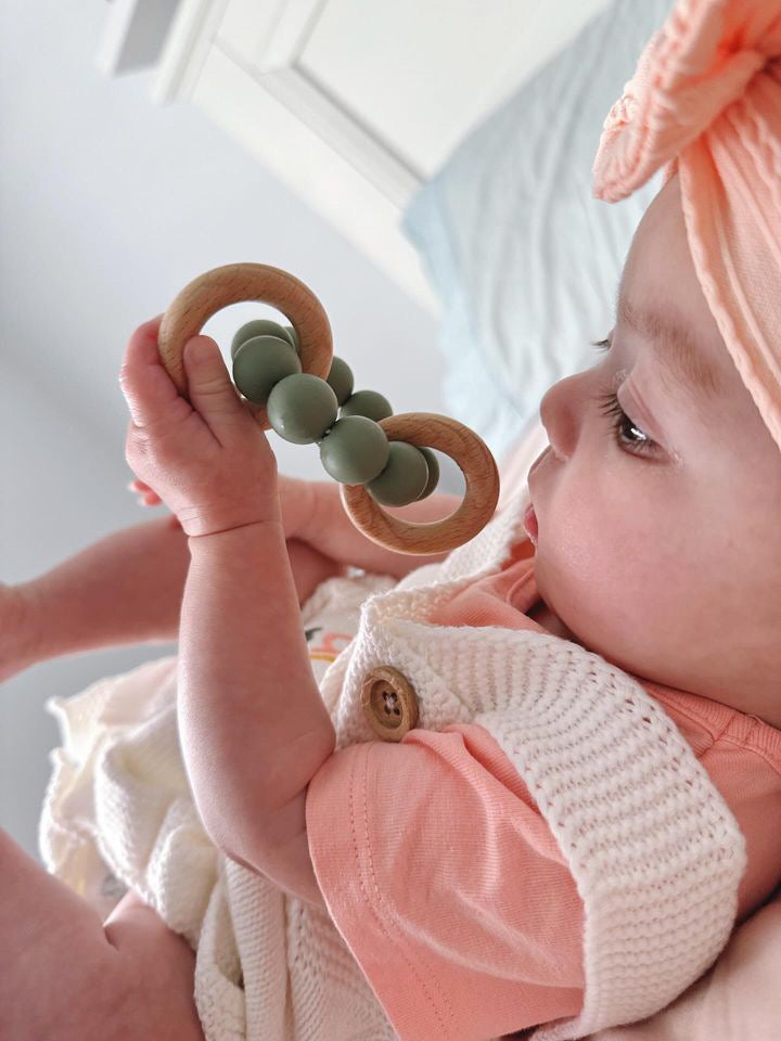 Silicone + Wood Teether