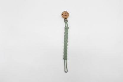Silicone Plaited Dummy Clip Sage