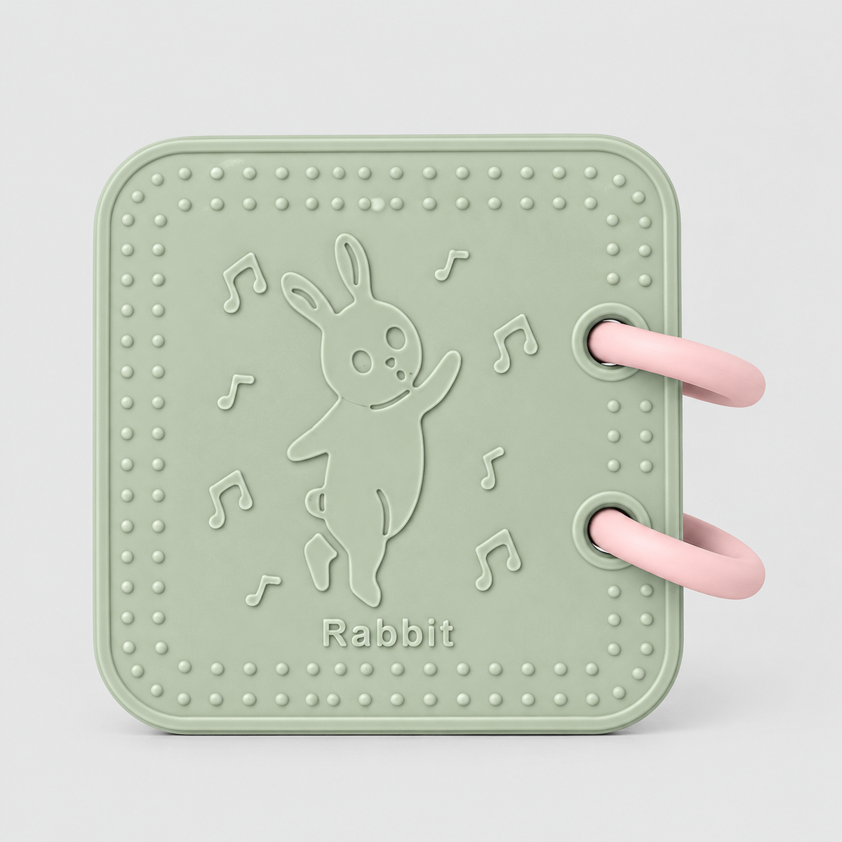 Silicone sensory play book rabbit