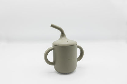 Silicone Sippy Cup with Handles Sage