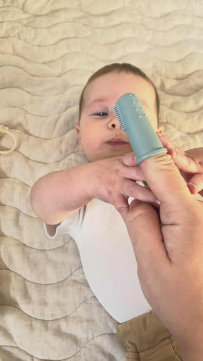Finger Toothbrush Twin Pack + Carry Case